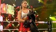 Rousey sports ring gear inspired by WWE Hall of Famer
